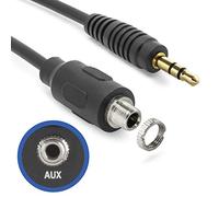 Rallonge AUX pour voiture - 30 cm - Prise jack 3,5 mm femelle