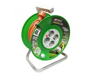 Rallonge avec bobine AWTools AW70212; IP44; 3x1 mm²; 20 m