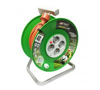 Rallonge avec bobine AWTools AW70213; IP44; 3x1 mm²; 25 m