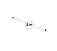 Rallonge Avec Connecteur D'Alimentation Cc (Mâle-Femelle) - 2 M - Blanc