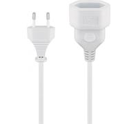 Rallonge avec fiche euro 2m blanc 51356