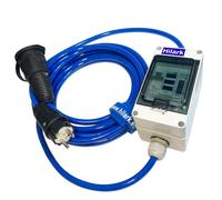 Rallonge avec fusible, compteur d'énergie et testeur de phase H07BQ-F 1-25m