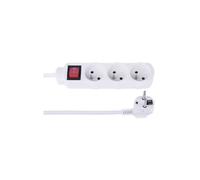 Rallonge avec interrupteur 3 prises z/u 1,2m/H05VV-F 3G1 P1311