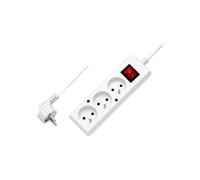 Rallonge avec interrupteur 3 prises z/u 10A 3m/OHW T-106110