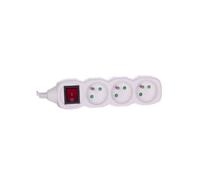 Rallonge avec interrupteur 3 prises z/u 5m/H05VV-F P1315