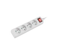 Rallonge avec interrupteur 4 prises avec/u PS1-04E-0150-W