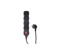 Rallonge avec interrupteur 4 prises z/u 5m/H05VV-F 3G1 PC1415