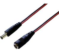 Rallonge basse tension TRU COMPONENTS 1582301 DC mâle - DC femelle 5.5 mm 2.1 mm 5.5 mm 2.5 mm 3.00 m 1 pc(s)