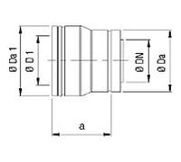 Rallonge Bertrams Dw 22ES250 Ø 250 mm, à double paroi