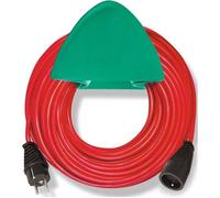 Rallonge BRENNENSTUHL rouge 15m avec support mural 1167511