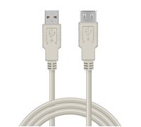 Rallonge Câble USB 2.0 1 8 m Waytex 11318 Mâle A vers Femelle A Gris pour imprimante souris clavier et tout périphérique USB