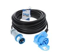 Rallonge CEE en caoutchouc avec fiche coudée 230 V H07RN-F 3G 1,5 mm² de chez Kalle Das Kabel.