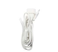 Rallonge Chacon HO3VVH2F 2X0,75 mm² 2,5A + Interrupteur Blanc 4m