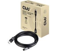 Rallonge club3D DisplayPort Fiche mâle DisplayPort, Prise femelle DisplayPort 3.00 m noir CAC-1023 Câble DisplayPort