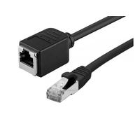 Rallonge cordon RJ45 catégorie 6A S/FTP LS0H snagless noir - 5 m