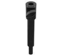 Rallonge Courte pour Pied de Micro, Tube D’extension Réglable Noir | Support Stable, Système à Dégagement Rapide, Base Métallique Antidérapante, pour Podcasts et Appels