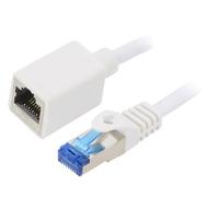 Rallonge CQX071S RJ45 S/FTP 6a Cu LSZH blanc 5m 26AWG LOGILINK