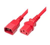 Rallonge d alimentation C14 / C13 rouge - 5,0 m