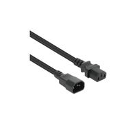 Manhattan - Rallonge de câble d'alimentation - power IEC 60320 C13 pour IEC 60320 C14 - 250 V - 10 A - 5 m - intérieur - noir