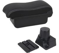 Rallonge d'accoudoir de voiture Accoudoir central incurvé pour Kia pour Rio 2 (2006-2011)(C Black white NO)