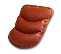 Rallonge d'accoudoir de voiture Housses de coussin d'accoudoir voiture en cuir, housses universelles pour console centrale siège, coussinets boîte d'accoudoirs, protection rangement noir A02(Marron)