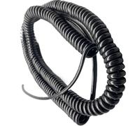 Rallonge d'alimentation à 2 noyaux, câble rétractable carré en cuivre pur de 0.2mm, ligne à ressort élastique télescopique ondulée(Stretch 2.5 Meters)
