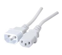 Rallonge d'alimentation C14 / C13 blanche - 1,8 m