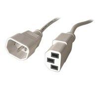 Rallonge d'alimentation C14 / C13 grise - 1,8 m