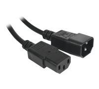 Rallonge d alimentation C14 / C13 noire - 0,6 m