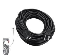 Rallonge d'alimentation extérieure - Câble à deux broches résistant aux intempéries, câble électrique robuste, fil flexible pour climat froid avec revêtement protecteur | Solution de connexion extérie