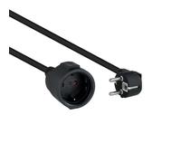 Rallonge d'alimentation - Nano Cable - 5m - Cuivre 1,5mm2 - Noir - Schuko CEE7