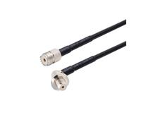 Rallonge d'antenne RF coaxiale RG58, connecteur UHF PL259 mâle vers SO239 femelle for émetteur radio amateur FM(Ivory,2M)