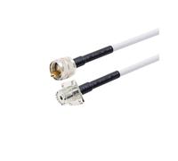 Rallonge d'antenne RF coaxiale RG58, connecteur UHF PL259 mâle vers SO239 femelle for émetteur radio amateur FM(Yellow,2M)