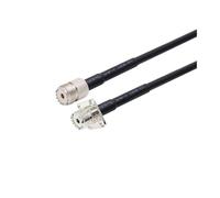 Rallonge d'antenne RF coaxiale RG58, connecteur UHF PL259 mâle vers SO239 femelle for émetteur radio amateur FM(Orange,2M)