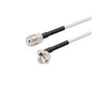 Rallonge d'antenne RF coaxiale RG58, connecteur UHF PL259 mâle vers SO239 femelle for émetteur radio amateur FM(Green,2M)