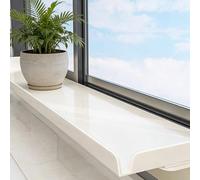 Rallonge D'appui de Fenêtre Jardinière D'appoint Blanche pour Rebord de Fenêtre, Sans Perçage Rallonge de Rebord de Fenêtre avec Base Magnétique, Perchoir Amovible pour Chat(50x20cm (19 5/8"x7 7/8"))