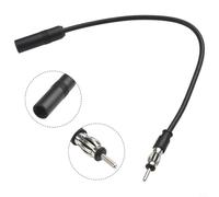 Rallonge d'autoradio pour véhicule - 30 cm - Facile à installer | Connecteur DIN, 30 cm de long, résout les problèmes d'antenne courts, ABS flexible, ajustement