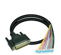 Rallonge DB44 avec numéros d'identification, Module d'interface à montage sur Rail DIN D-Sub mâle, 1 pièce(HL-DB44-MIO-2M)