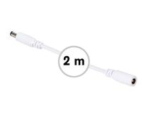 Rallonge DC mâle vers femelle 2 m, blanc