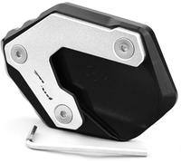 Rallonge de béquille de Moto Motos pour BMW F850GS 2018 2019 Béquille de pour Moto Pied latérale Agrandisseur Plaque Support Extension Coussin antidérapant(Noir)