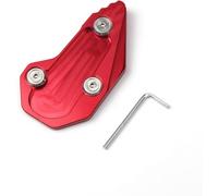 Rallonge de béquille de moto Motos pour BMW R1200R R1200RS 2015-2018 pour Moto CNC Béquille Pied Béquille Latérale Extension Pad Support Plaque Agrandisseur(Rouge)