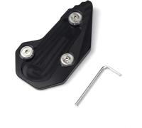 Rallonge de béquille de moto Motos pour BMW R1200R R1200RS 2015-2018 pour Moto CNC Béquille Pied Béquille Latérale Extension Pad Support Plaque Agrandisseur(Noir)