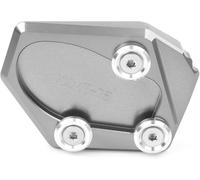 Rallonge de béquille de Moto Motos pour Yamaha FZ-1 FZ1 2006-2015 CNC pour Moto Béquille Pied Latérale Extension Pad Support Plaque Agrandisseur de béquille latérale(Gris)