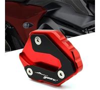 Rallonge de béquille de Moto Motos pour Yamaha pour Tracer 900 GT 2018-2020 Accessoires Motos Béquille Pied latérale Extension Pad Support Plaque(Rouge)