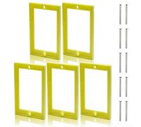 Rallonge de boîte électrique simple de 6,35 mm, entretoise de prise en ABS résistant à la chaleur, compatible avec les boîtes en PVC en fibre de verre pour installation de prises et d'interrupteurs
