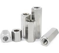 Rallonge de boulon Écrou d'accouplement, 2-20 pièces M2 M2.5 M3 M4 M5 M6 M8 M10 M12 entretoise hexagonale longue tige(M2.5 (20pcs),8mm)