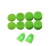 Rallonge de Boutons L2 R2 de Rechange + Capuchon de Pouce analogique en Silicone pour Manette Sony PS4 PS4 Pro Slim Vert
