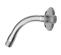 Rallonge de bras de douche réglable avec bride, adaptateur de pommeau de douche pivotant de 20,3 cm pour raccords de plomberie IPS standard de 1,27 cm, acier inoxydable chromé