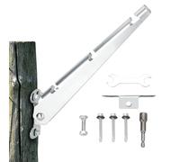 Rallonge de bras en fil de fer barbelé pour poteaux de clôture en bois - Augmentez la hauteur avec des extensions en acier galvanisé et un kit d'installation facile