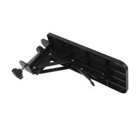 Rallonge de Bureau D'ordinateur Pliable, Support Poignet Noir à Pince | Plastique et Alliage, Angle 90 Degrés, pour Bureaux Jusqu'à 8,1cm, Soutien Rapide